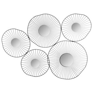 199-000297 Διακοσμητικό τοίχου Ragnar pakoworld μέταλλο μαύρο 79x3,5x60,5εκ