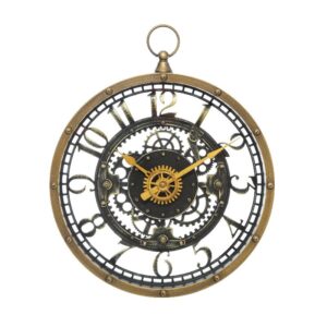 199-000444 Ρολόι PWD-0088 pakoworld καφέ Φ26.5x5εκ