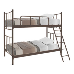 243-000081 Κρεβάτι-κουκέτα Winston pakoworld μεταλλικό καφέ σφυρήλατο 90x190εκ