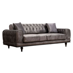 071-001355 Καναπές-κρεβάτι PWF-0567 pakoworld 3θέσιος ύφασμα ανθρακί 220x95x80εκ