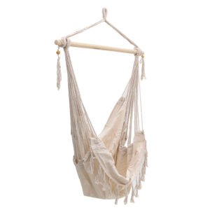 115-001853 Αιώρα-κούνια κάθισμα Ambition pakoworld ύφασμα μπεζ 100x80x130εκ